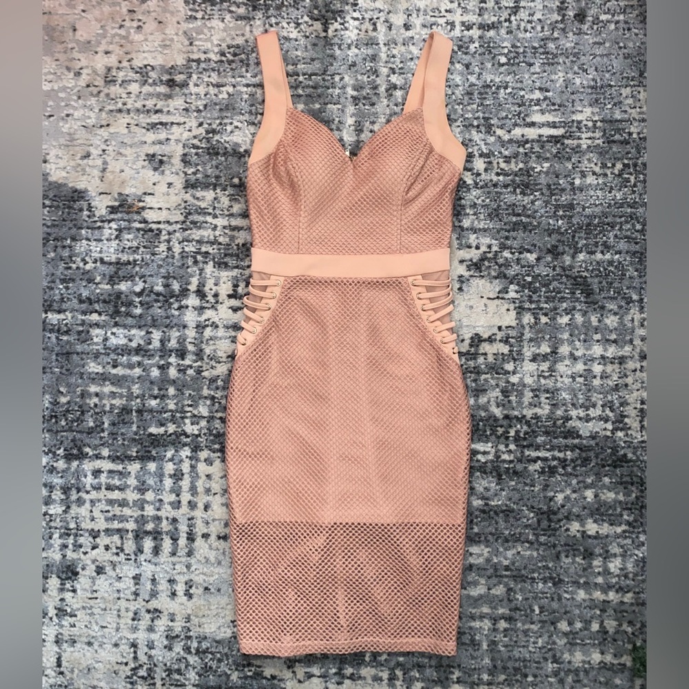 Nude Pink Midi dress
